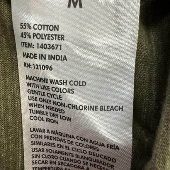 English Laundry Olive Womens Blouse Size Medium- NWOT - Picture 6 of 6